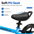 FUPOJH 12" Toddler Bike | Balance Bike | Adjustable Seat Handlebar Tool-Free | EVA Silent Tires | Kids Bike & Bikes Indoor Outdoor