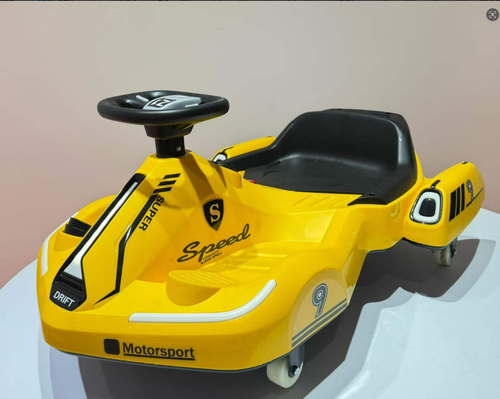 FUPOJH 12V Electric Go Kart,Drift Cart Ride on Toy for Kids 6-12,Indoor/Outdoor with Bluetooth Music,LED Lights