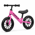 FUPOJH 12" Toddler Balance Bike with Light-Up Flash Wheels | Adjustable Seat & Handlebar Tool-Free | EVA Silent Tires Indoor Outdoor | Balance Training