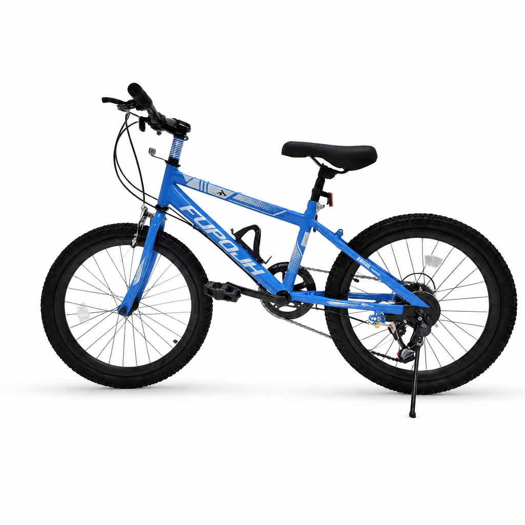 FUPOJH 24" Bike 7-Speed V-Brake | Mountain Bike Anti-Slip Off-Road Tires | Bicycle for Kids Adjustable Seat All-Terrain Outdoor Riding