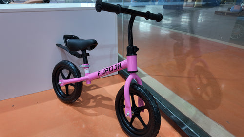 FUPOJH 12" Kids Balance Bike, Adjustable, EVA Silent Tires, Toddlers Ages 2-5