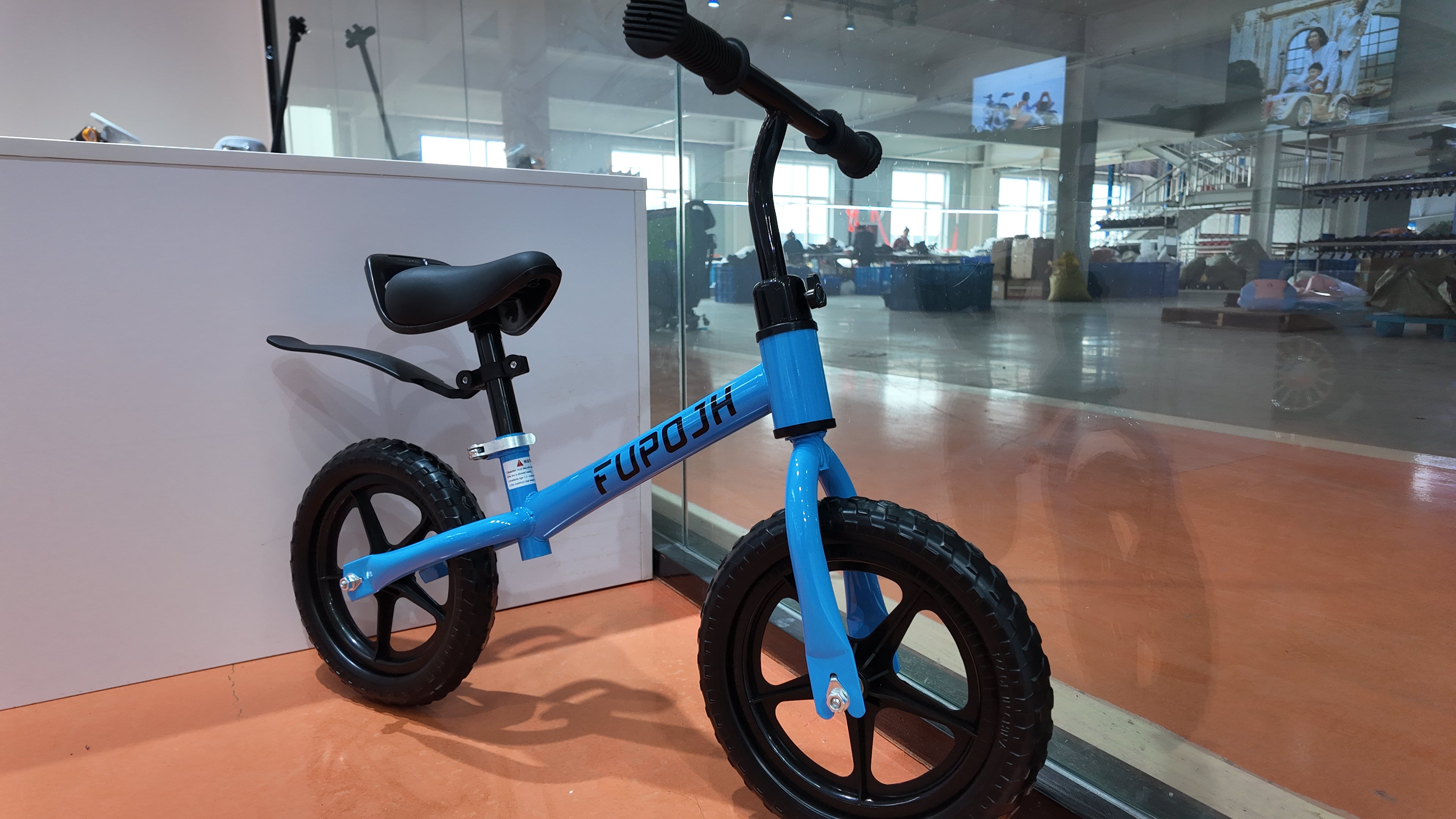 FUPOJH 12" Kids Balance Bike, Adjustable, EVA Silent Tires, Toddlers Ages 2-5