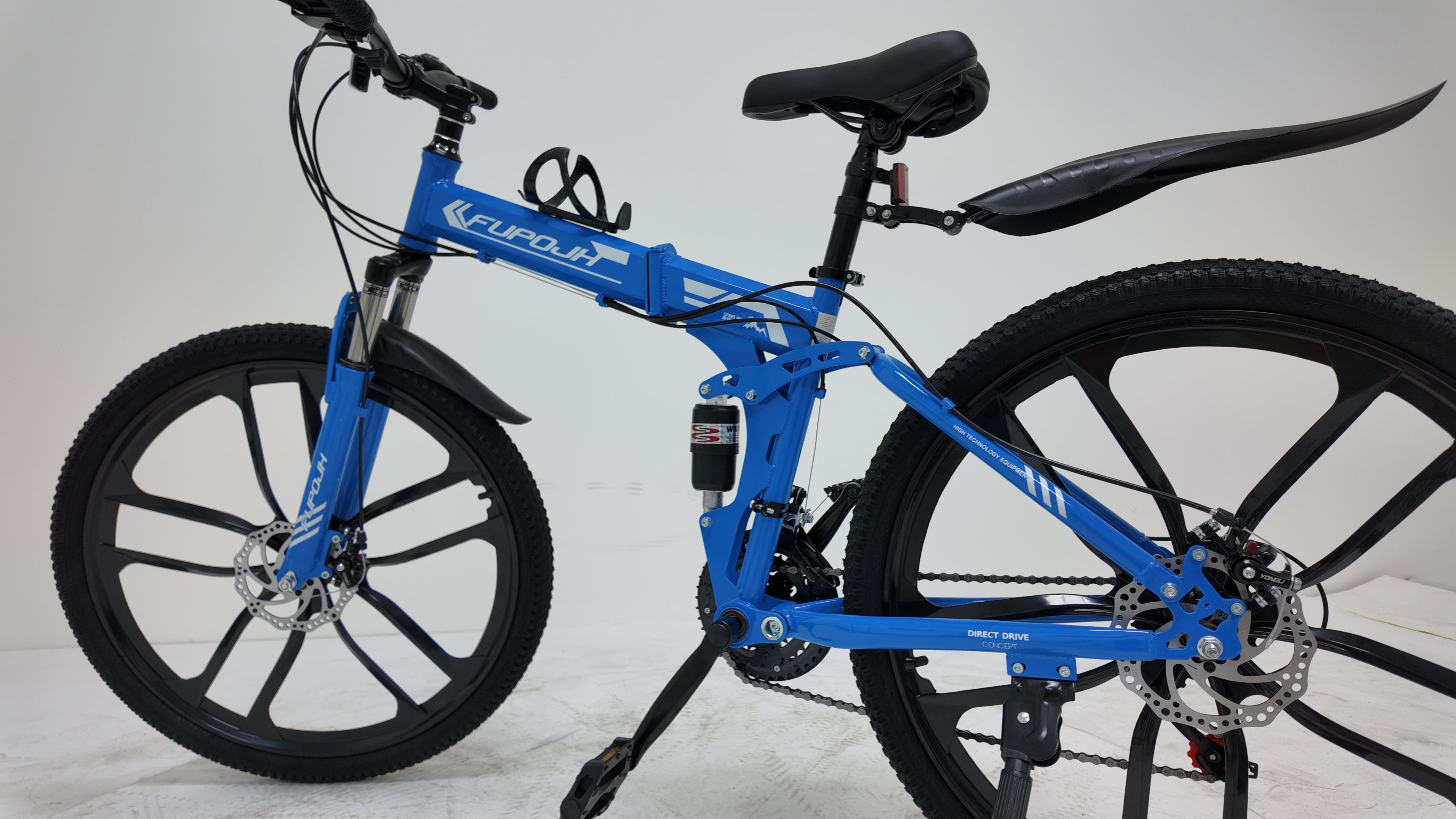 FUPOJH 26" Foldable Mountain Bike for Men & Women,21-Speed