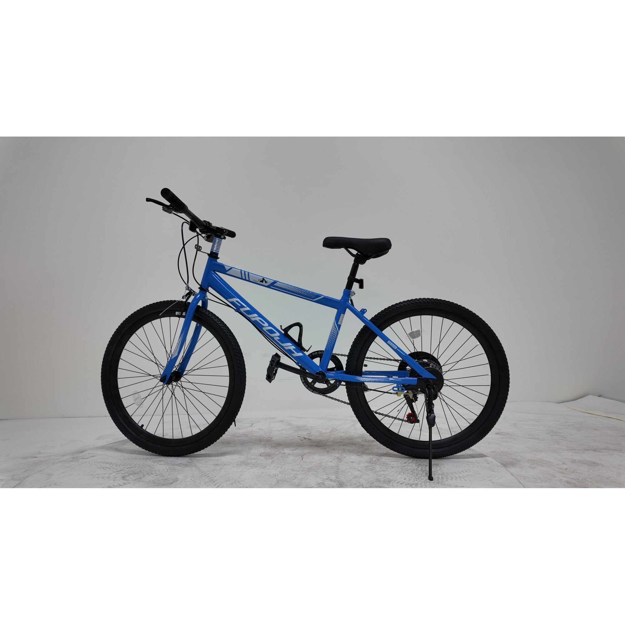 FUPOJH 24" Mountain Bike for Adults,7-Speed,V-Brakes,Off-Road Tires,Adjustable Seat