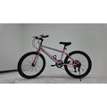FUPOJH 24" Mountain Bike for Adults,7-Speed,V-Brakes,Off-Road Tires,Adjustable Seat