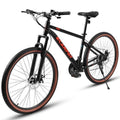 FUPOJH 24" Youth Mountain Bike, 21-Speed, Disc Brakes, High-Carbon Steel Frame, Durable Outdoor Bike