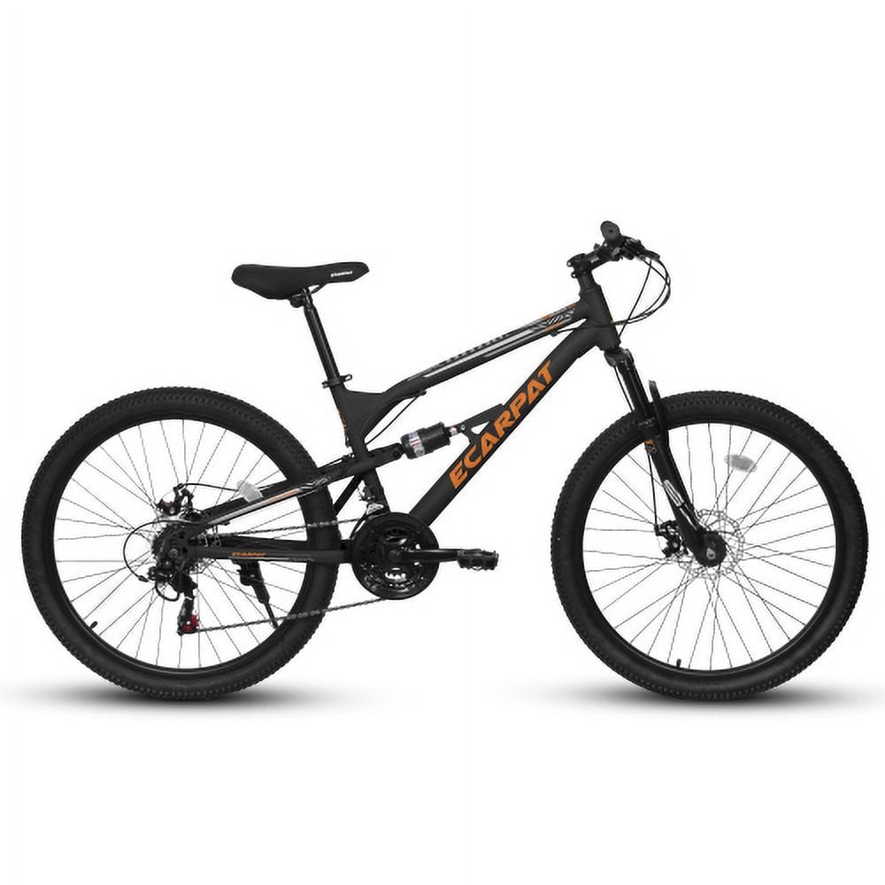 FUPOJH 26" Adult Mountain Bike,21-Speed,Dual Disc Brakes,Full Suspension,All-Terrain