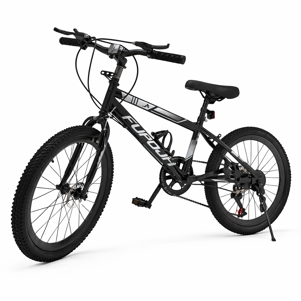 FUPOJH 20" Bike 7-Speed V-Brake | Mountain Bike 20 Inch Bike Anti-Slip Off-Road Tires | Bicycle for teenagers and adults Adjustable Seat All-Terrain Outdoor Riding