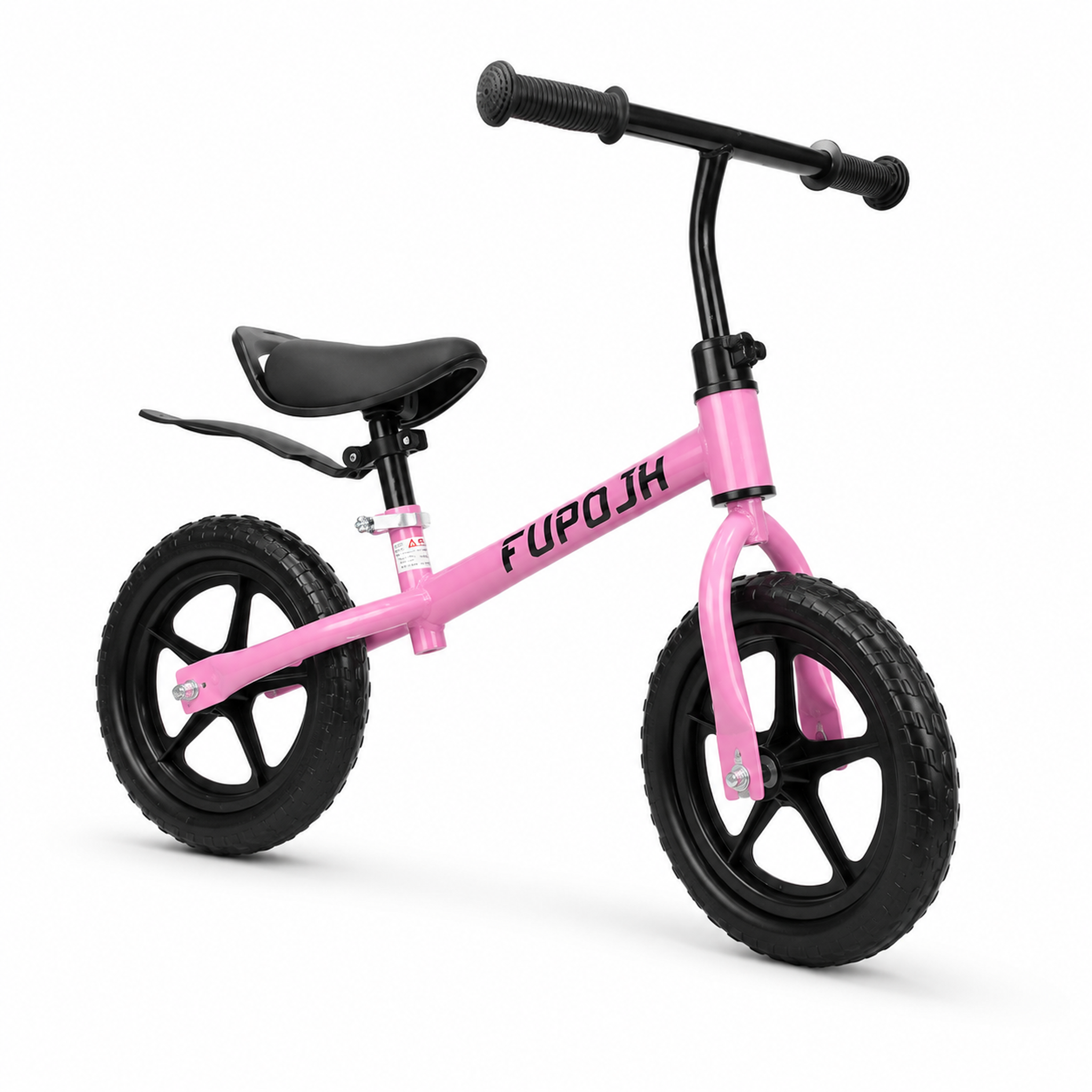 FUPOJH 12" Toddler Bike | Balance Bike | Adjustable Seat Handlebar Tool-Free | EVA Silent Tires | Kids Bike & Bikes Indoor Outdoor