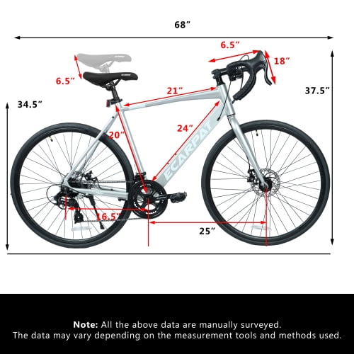 FUPOJH 700C Road Bike,16-Speed,Disc Brakes, Aluminum Frame,for Men & Women