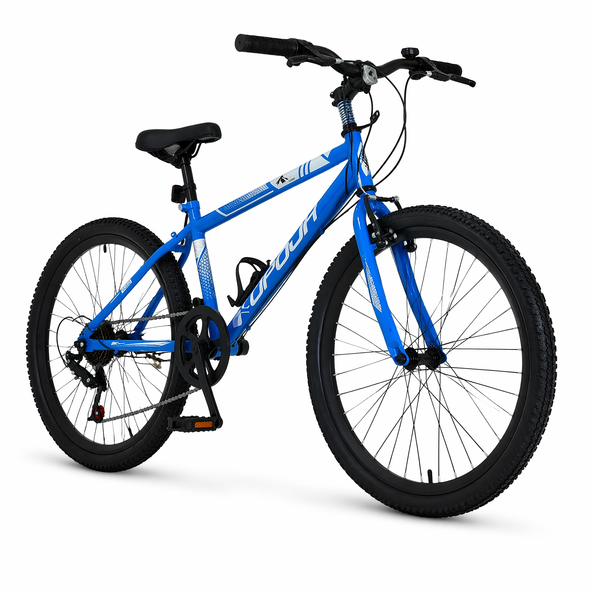FUPOJH 20 Inch Boys Bike,7-Speed Kids Mountain Bike for Ages 8-12,V-Brakes,Off-Road Tires