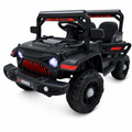 FUPOJH 12V Kids' Electric Jeep with Remote Control, LED Lights, and Music, Ride-On Car