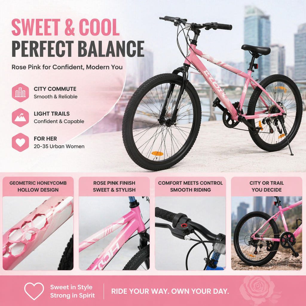 FUPOJH 20 Inch Boys Bike,7-Speed Kids Mountain Bike for Ages 8-12,V-Brakes,Off-Road Tire